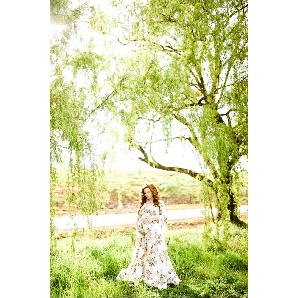 RARE Anthropologie floral maxi dress